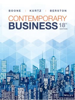 Contemporary Business (18th Edition) – Boone/Kurtz – eBook PDF