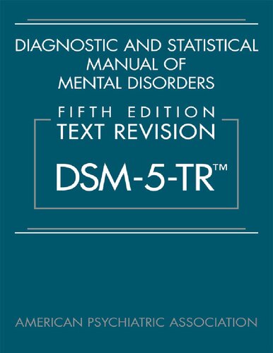 Diagnostic and Statistical Manual of Mental Disorders DSM-5-TR (5th Edition) – eBook PDF