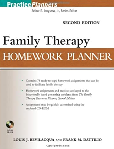 Family Therapy Homework Planner 2nd Edition, ISBN-13: 978-0470504390