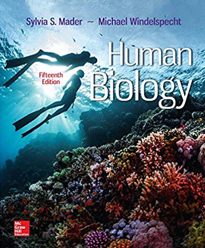 Human Biology 15th Edition Sylvia Mader, ISBN-13: 978-1259689796