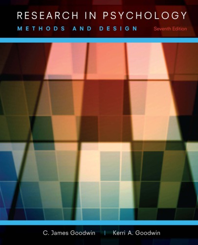 Research in psychology: methods and design (7th Edition) – eBook PDF